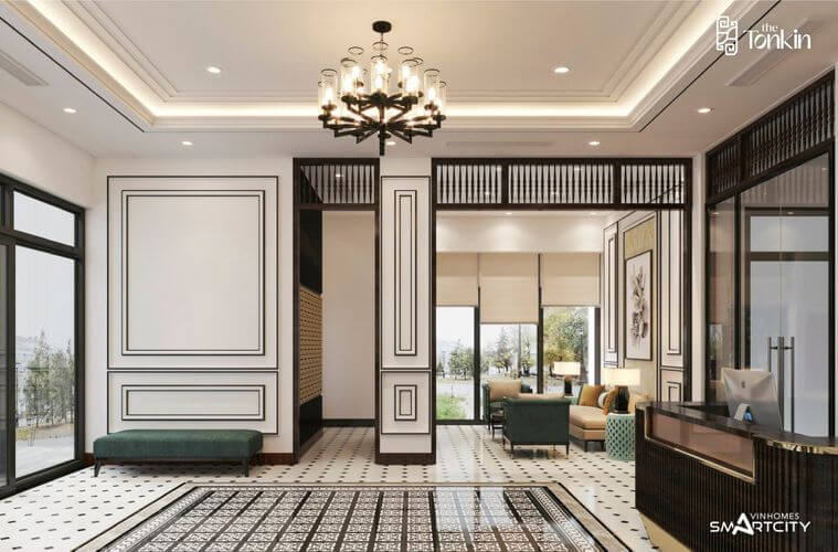 SẢNH LỄ TÂN PHONG CÁCH PHÁP SANG TRỌNG